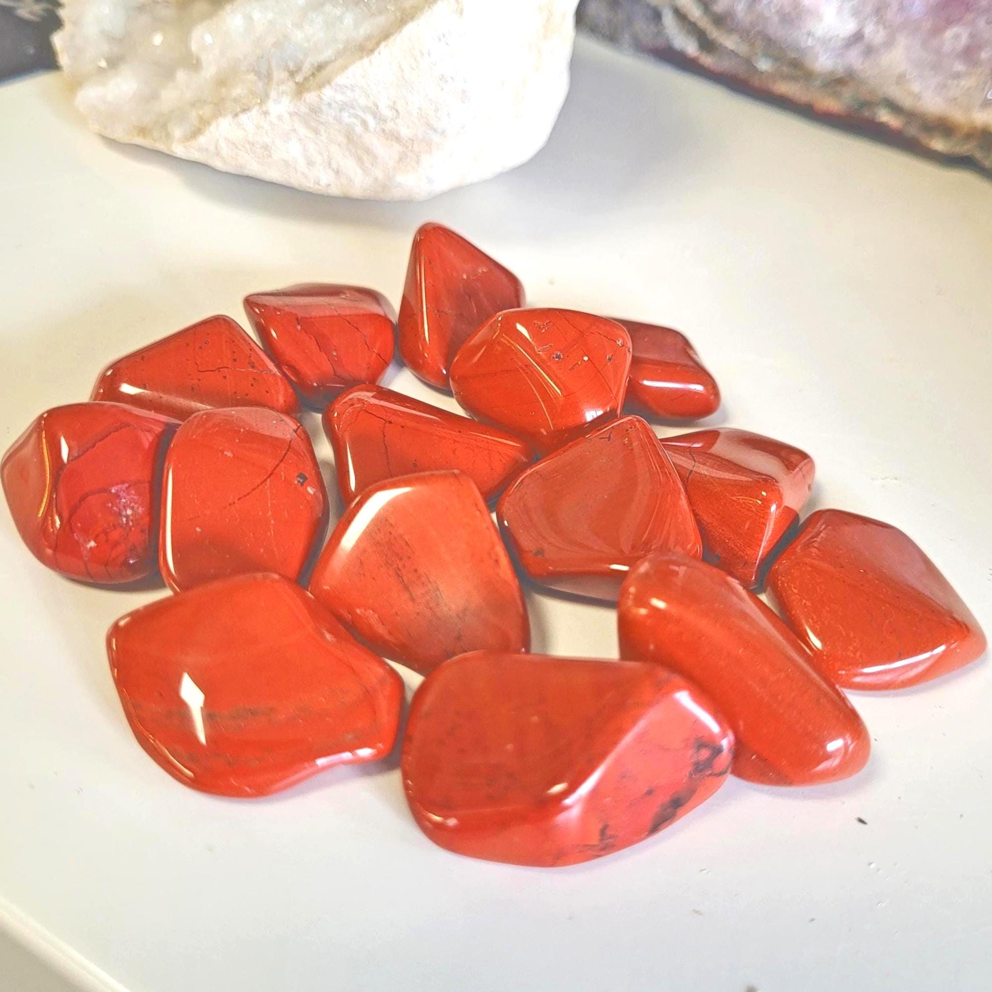 Red Jasper Crystal Tumblestones • Ethically Sourced