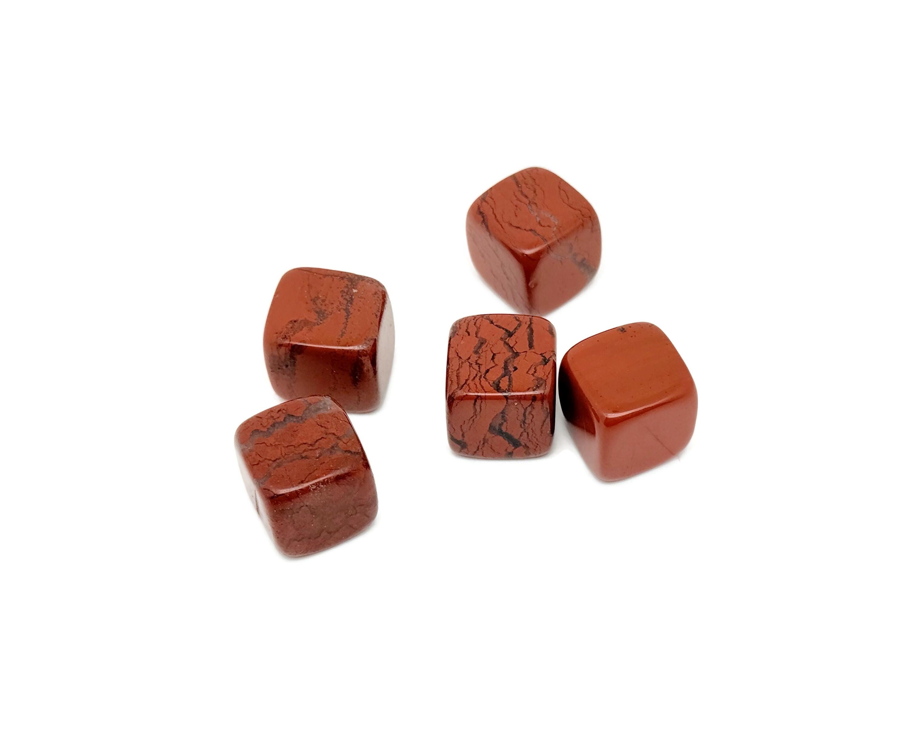 Red Jasper Cube Tumbled Stone - Crystal Lovers - Polished Cube - Crystals - Tumbled Crystal Cube Carving - Fl1095