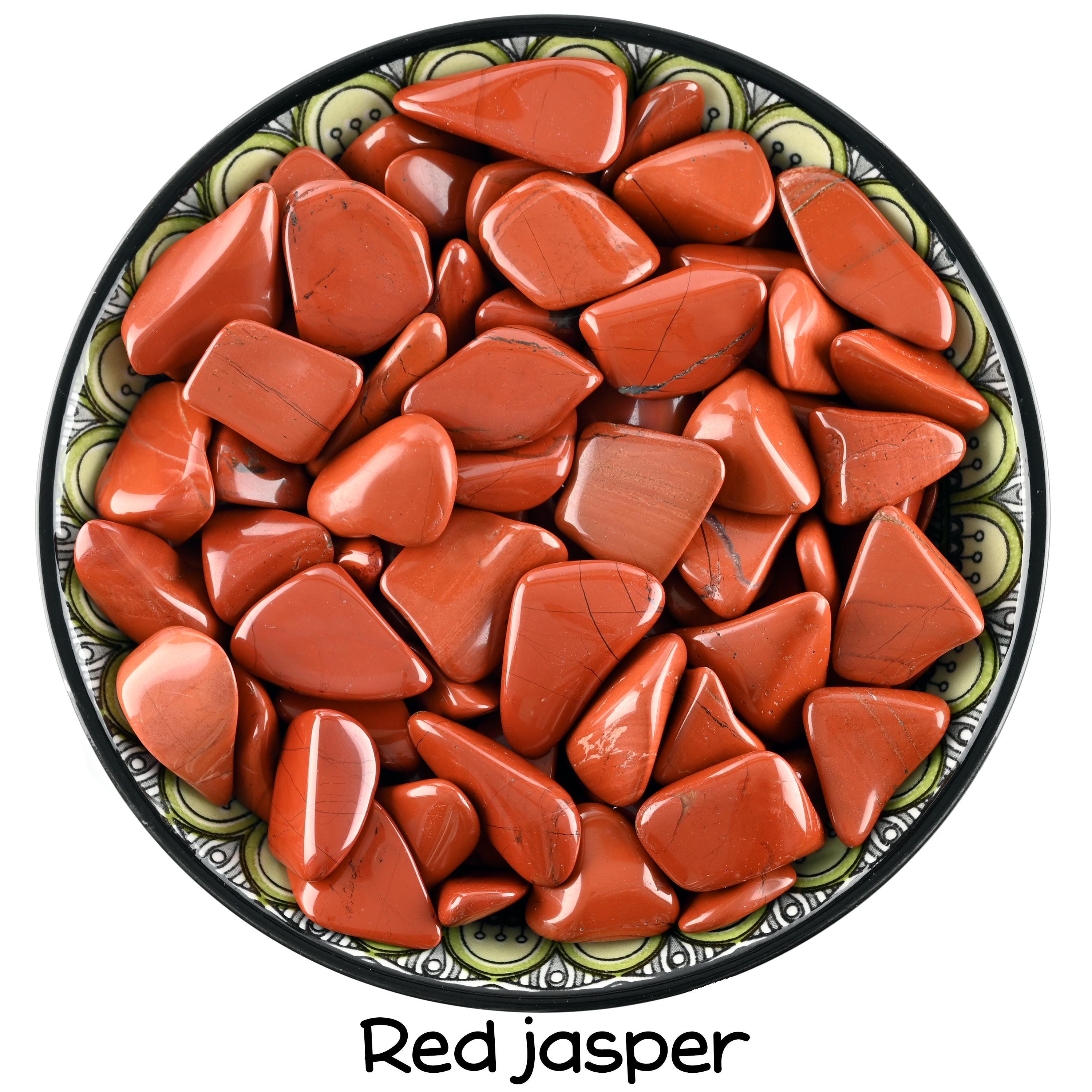 Set Of 10 Red Jasper Tumbled Stones, Root Chakra Crystal Kit, Vitality And Altar Gem Set Of 10 Red Jasper Tumbled Stones, Root Chakra Crystal Kit, Vitality And Altar Gem