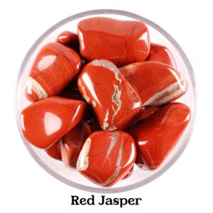 Red Jasper Tumbled Stone, Brick Red Earth Crystal, Endurance And Altar Ritual Gem