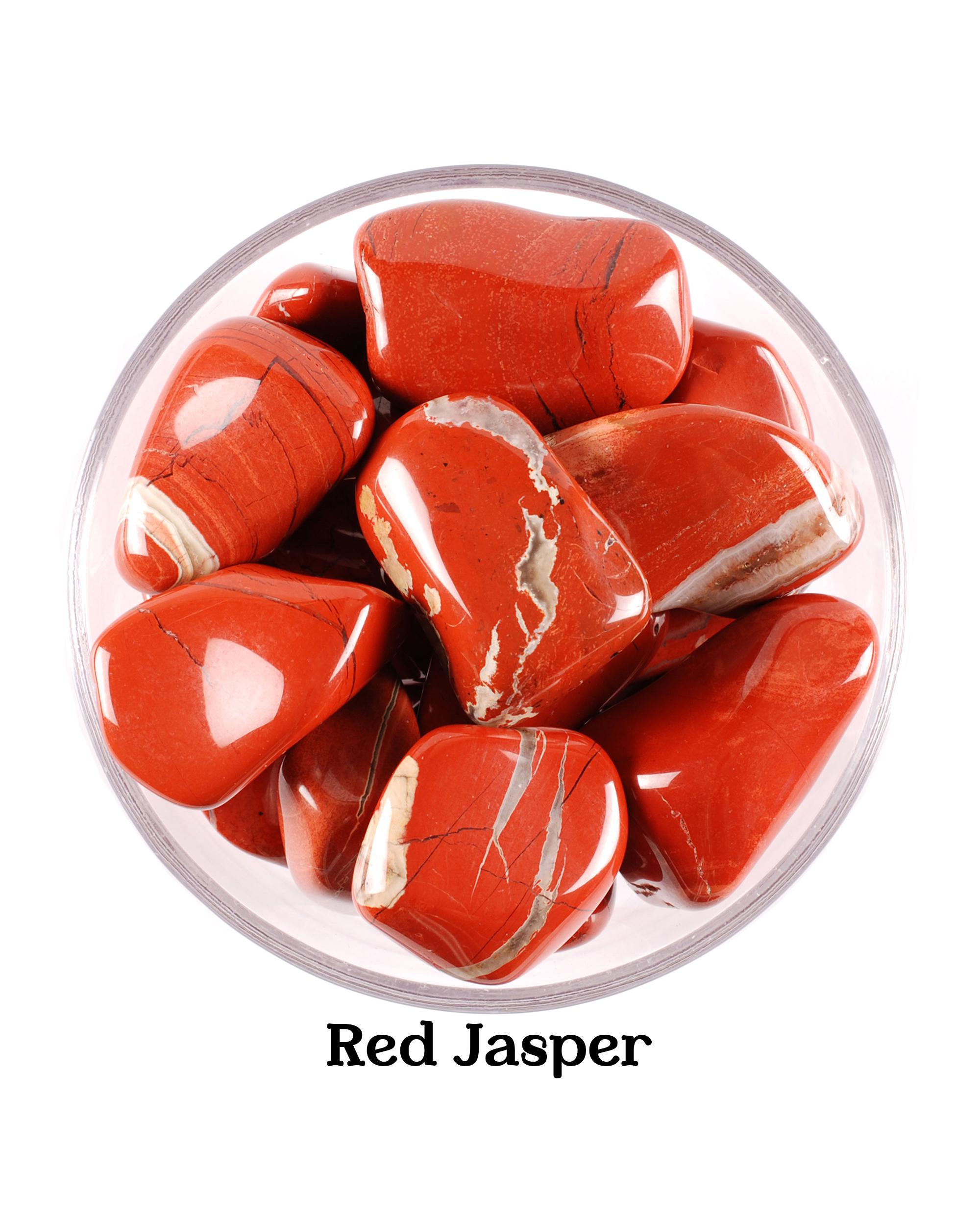 Red Jasper Tumbled Stone, Brick Red Earth Crystal, Endurance And Altar Ritual Gem