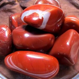 Red Jasper Tumbled Stone: Healing Crystals, Strength, Grounding Stone, Root Chakra
