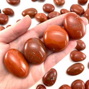 Red Jasper Tumbled Stone | polished crystal worry stone (Root Chakra)