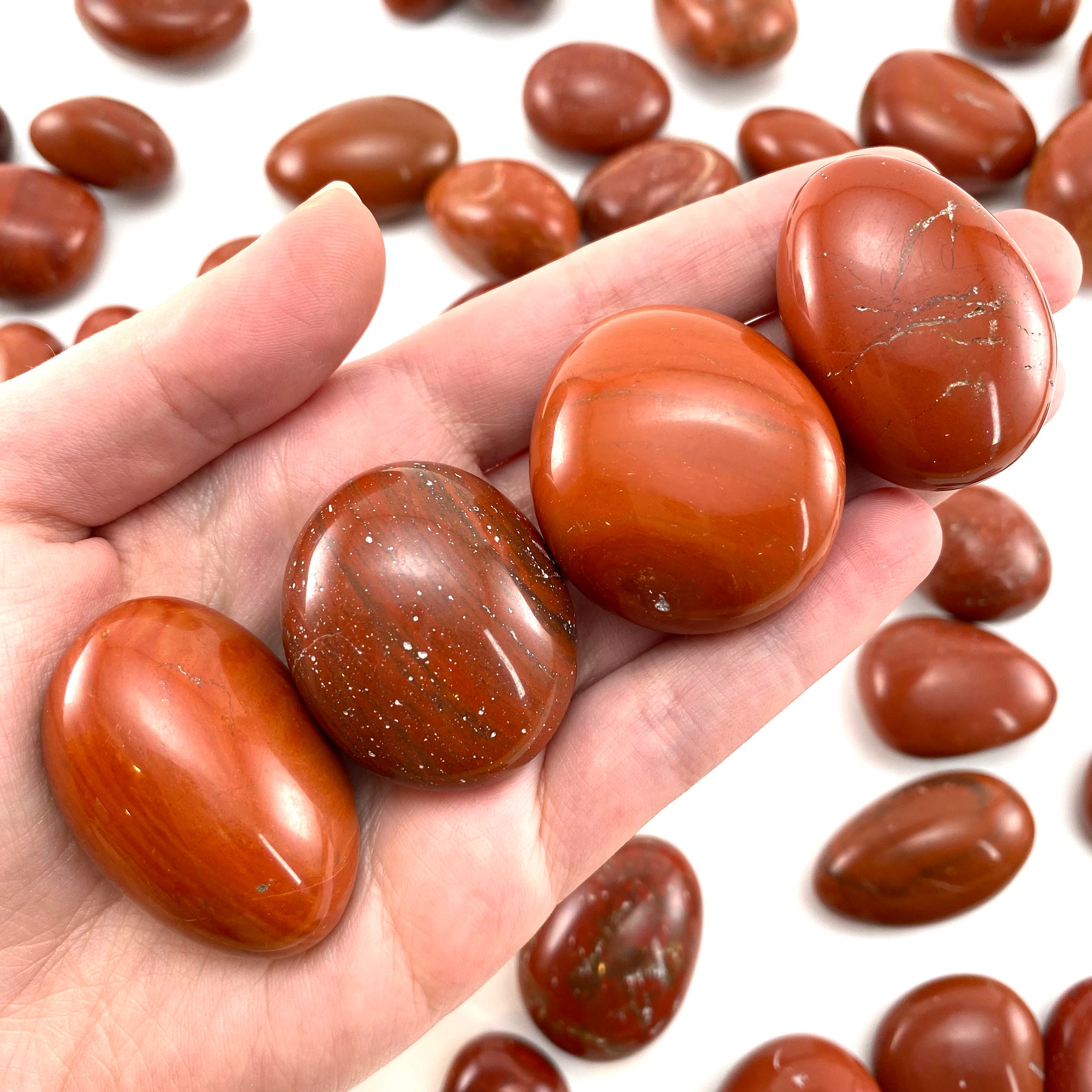Red Jasper Tumbled Stone | Polished Crystal Worry Stone (root Chakra)