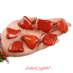 Red Jasper Tumbled Stone, Vitality And Courage, Root Chakra Grounding Gem