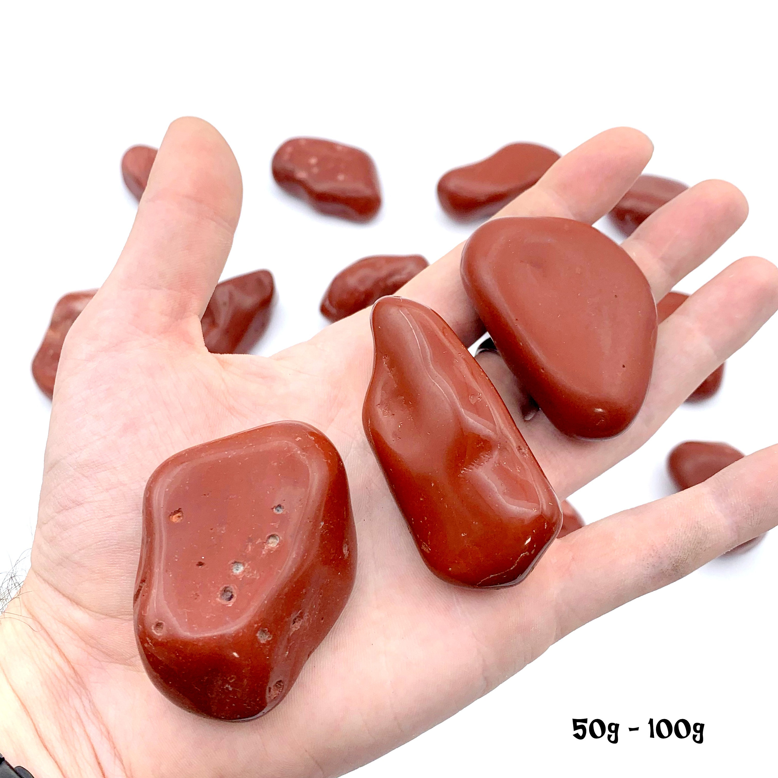 Red Jasper Tumbled Stones - By Weight (rk25b48) Red Jasper Tumbled Stones - By Weight (rk25b48)