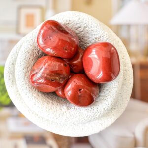 Red Jasper Tumbled Stones: Root Chakra Healing Crystals For Grounding