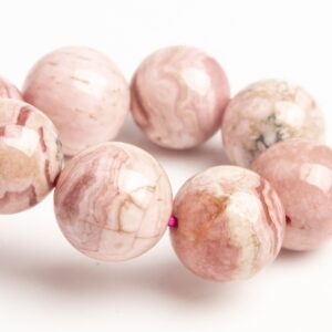 11-12MM Argentina Rhodochrosite Beads Milky Pink Bracelet Grade A Genuine Natural Round Gemstone 8" (123475h-1899) 11-12MM Argentina Rhodochrosite Beads Milky Pink Bracelet Grade A Genuine Natural Round Gemstone 8" (123475h-1899)