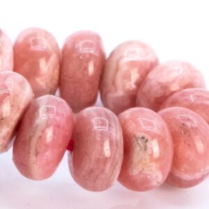 6x3MM Argentina Rhodochrosite Beads Pink Bracelet Grade AA Genuine Natural Rondelle Gemstone 6.5" (114793h-3797) 6x3MM Argentina Rhodochrosite Beads Pink Bracelet Grade AA Genuine Natural Rondelle Gemstone 6.5" (114793h-3797)
