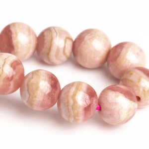 7MM Argentina Rhodochrosite Beads Pink Lace Bracelet Grade A Genuine Natural Round Gemstone 7" (123209h-2960) 7MM Argentina Rhodochrosite Beads Pink Lace Bracelet Grade A Genuine Natural Round Gemstone 7" (123209h-2960)
