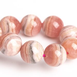 8-9MM Argentina Rhodochrosite Beads Pink Lace Bracelet Grade A+ Genuine Natural Round Gemstone 7" (123218h-2960) 8-9MM Argentina Rhodochrosite Beads Pink Lace Bracelet Grade A+ Genuine Natural Round Gemstone 7" (123218h-2960)