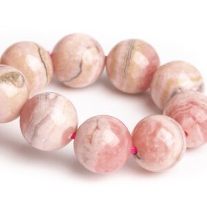 8-9MM Argentina Rhodochrosite Beads Milky Pink Bracelet Grade A Genuine Natural Round Gemstone 7" (123340h-3003) 8-9MM Argentina Rhodochrosite Beads Milky Pink Bracelet Grade A Genuine Natural Round Gemstone 7" (123340h-3003)