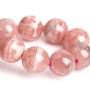8-9MM Argentina Rhodochrosite Beads Pink Bracelet Grade AA+ Genuine Natural Round Gemstone 7" (123238h-2984) 8-9MM Argentina Rhodochrosite Beads Pink Bracelet Grade AA+ Genuine Natural Round Gemstone 7" (123238h-2984)