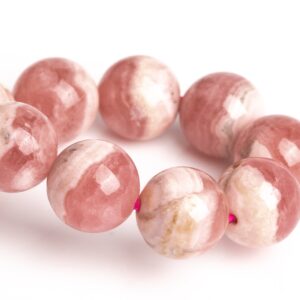 8-9MM Argentina Rhodochrosite Beads Pink Bracelet Grade AA Genuine Natural Round Gemstone 7" (123222h-2960) 8-9MM Argentina Rhodochrosite Beads Pink Bracelet Grade AA Genuine Natural Round Gemstone 7" (123222h-2960)