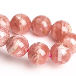 8-9MM Argentina Rhodochrosite Beads Pink Bracelet Grade AA Genuine Natural Round Gemstone 7" (123221h-2960) 8-9MM Argentina Rhodochrosite Beads Pink Bracelet Grade AA Genuine Natural Round Gemstone 7" (123221h-2960)