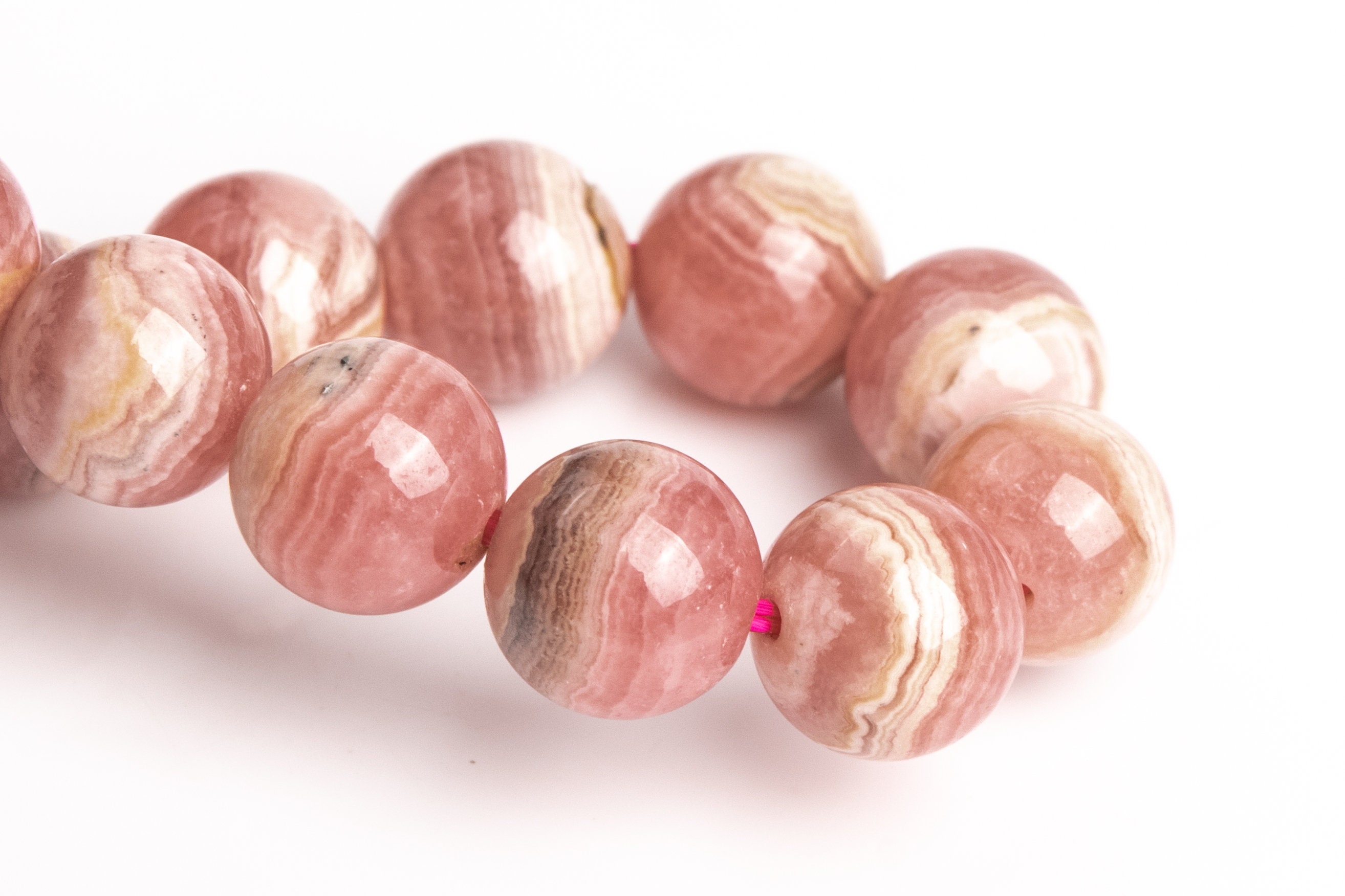 8-9mm Argentina Rhodochrosite Beads Pink Lace Bracelet Grade Aa Genuine Natural Round Gemstone 7" (123219h-2960) 8-9mm Argentina Rhodochrosite Beads Pink Lace Bracelet Grade Aa Genuine Natural Round Gemstone 7" (123219h-2960)