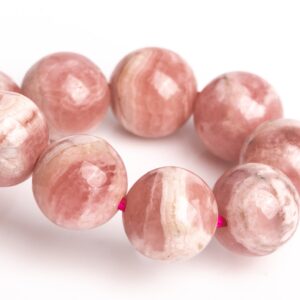 8MM Argentina Rhodochrosite Beads Pink Bracelet Grade AA Genuine Natural Round Gemstone 7" (123321h-2998) 8MM Argentina Rhodochrosite Beads Pink Bracelet Grade AA Genuine Natural Round Gemstone 7" (123321h-2998)