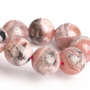8MM Argentina Rhodochrosite Beads Gray Pink Bracelet Grade A+ Genuine Natural Round Gemstone 7" (123324h-2999) 8MM Argentina Rhodochrosite Beads Gray Pink Bracelet Grade A+ Genuine Natural Round Gemstone 7" (123324h-2999)