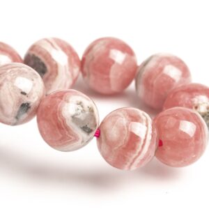 9-10MM Argentina Rhodochrosite Beads Gray Pink Lace Bracelet Grade A+ Genuine Natural Round Gemstone 7" (123424h-1495) 9-10MM Argentina Rhodochrosite Beads Gray Pink Lace Bracelet Grade A+ Genuine Natural Round Gemstone 7" (123424h-1495)