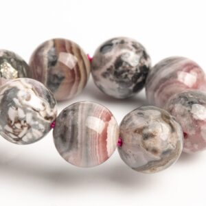 9-10MM Argentina Rhodochrosite Beads Gray Pink Bracelet Grade AB Genuine Natural Round Gemstone 7" (123420h-1495) 9-10MM Argentina Rhodochrosite Beads Gray Pink Bracelet Grade AB Genuine Natural Round Gemstone 7" (123420h-1495)