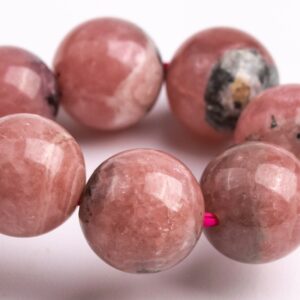 9-10MM Argentina Rhodochrosite Beads Bracelet Genuine Natural Round Gemstone 7" (123414h-1454) 9-10MM Argentina Rhodochrosite Beads Bracelet Genuine Natural Round Gemstone 7" (123414h-1454)