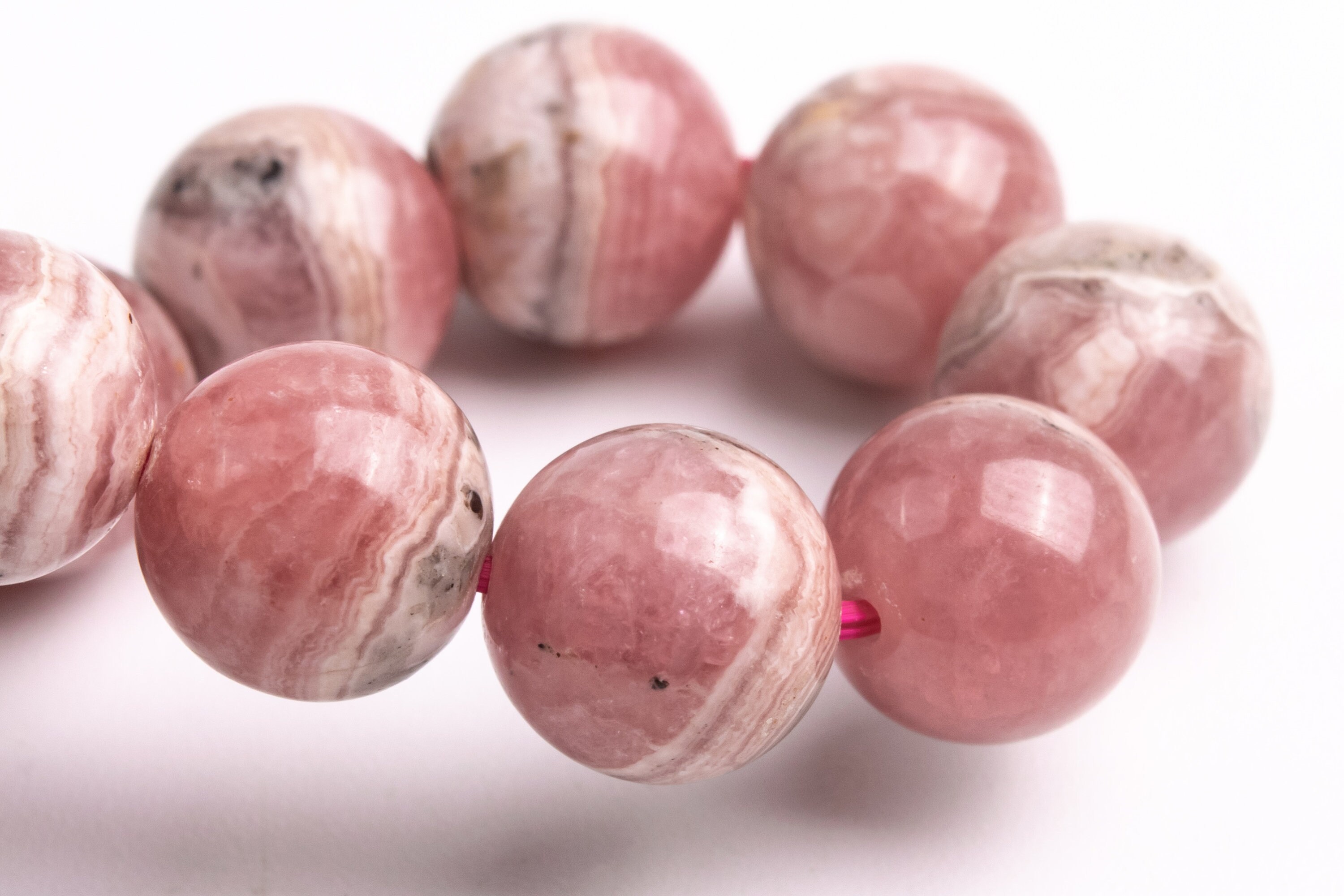 9-10mm Argentina Rhodochrosite Beads Gray Pink Bracelet Grade A+ Genuine Natural Round Gemstone 7" (123409h-1454) 9-10mm Argentina Rhodochrosite Beads Gray Pink Bracelet Grade A+ Genuine Natural Round Gemstone 7" (123409h-1454)