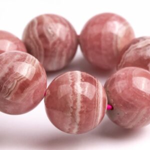 Argentina Rhodochrosite Beads 7.5"/8"/8.5" Bracelet Genuine Natural Round Gemstone Beads Argentina Rhodochrosite Beads 7.5"/8"/8.5" Bracelet Genuine Natural Round Gemstone Beads