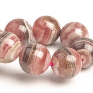 ONLY ONE 11MM Argentina Rhodochrosite Beads Gray Pink Lace Bracelet Grade AA Genuine Natural Round Gemstone 7.5" (123445h-1815) ONLY ONE 11MM Argentina Rhodochrosite Beads Gray Pink Lace Bracelet Grade AA Genuine Natural Round Gemstone 7.5" (123445h-1815)