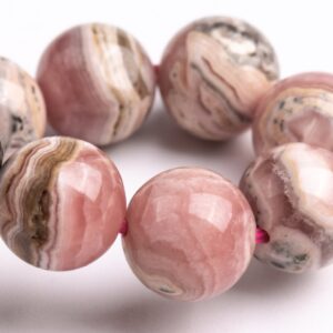 ONLY ONE 9-10MM Argentina Rhodochrosite Beads Gray Pink Bracelet Grade A+ Genuine Natural Round Gemstone 7" (123413h-1454) ONLY ONE 9-10MM Argentina Rhodochrosite Beads Gray Pink Bracelet Grade A+ Genuine Natural Round Gemstone 7" (123413h-1454)