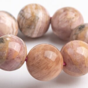 ONLY ONE 9-10MM Argentina Rhodochrosite Beads Yellow Pink Bracelet Grade A Genuine Natural Round Gemstone 7" (123405h-1454) ONLY ONE 9-10MM Argentina Rhodochrosite Beads Yellow Pink Bracelet Grade A Genuine Natural Round Gemstone 7" (123405h-1454)