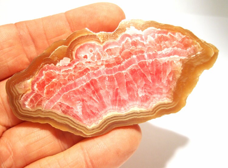 144 Carats Rhodochrosite Poker Card Protector Cabochon Stalagmite Slice Stalactite Quality Gem Large Giant Belt Buckle Lapidary Slab