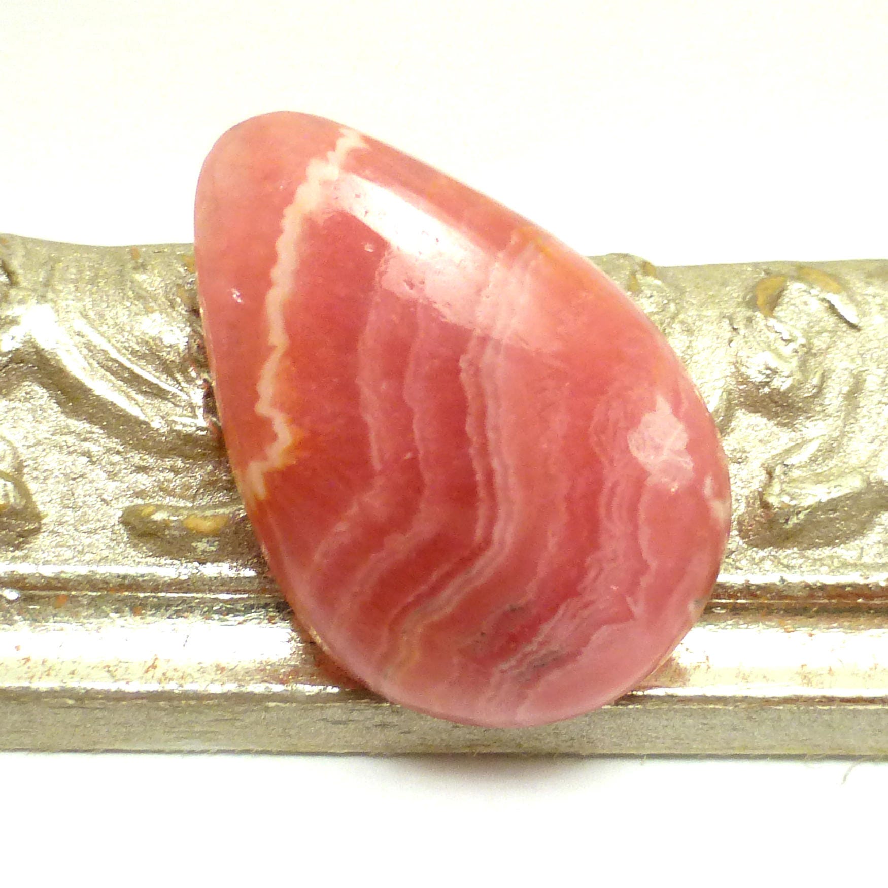 18.98 Carats Rhodochrosite Cabochon Perfect Diy Gemstone For Jewelry Making Or Wire Wrapping Pink Fleshy Jelly Gem Very Good Quality
