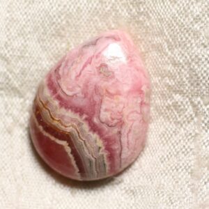N16 - Cabochon Pierre - Rhodochrosite Goutte 29x21mm - 4558550093967 N16 - Cabochon Pierre - Rhodochrosite Goutte 29x21mm - 4558550093967