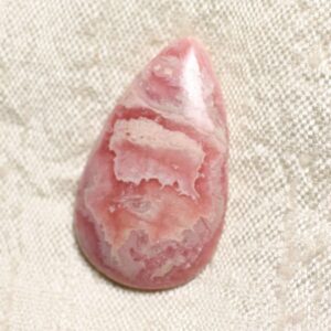 N19 - Cabochon Pierre - Rhodochrosite Goutte 31x18mm - 4558550093998 N19 - Cabochon Pierre - Rhodochrosite Goutte 31x18mm - 4558550093998