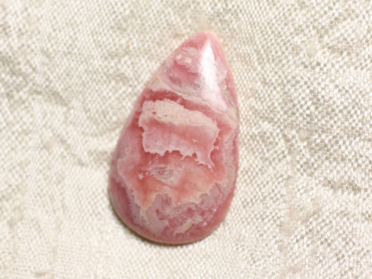 N19 - Cabochon Pierre - Rhodochrosite Goutte 31x18mm - 4558550093998
