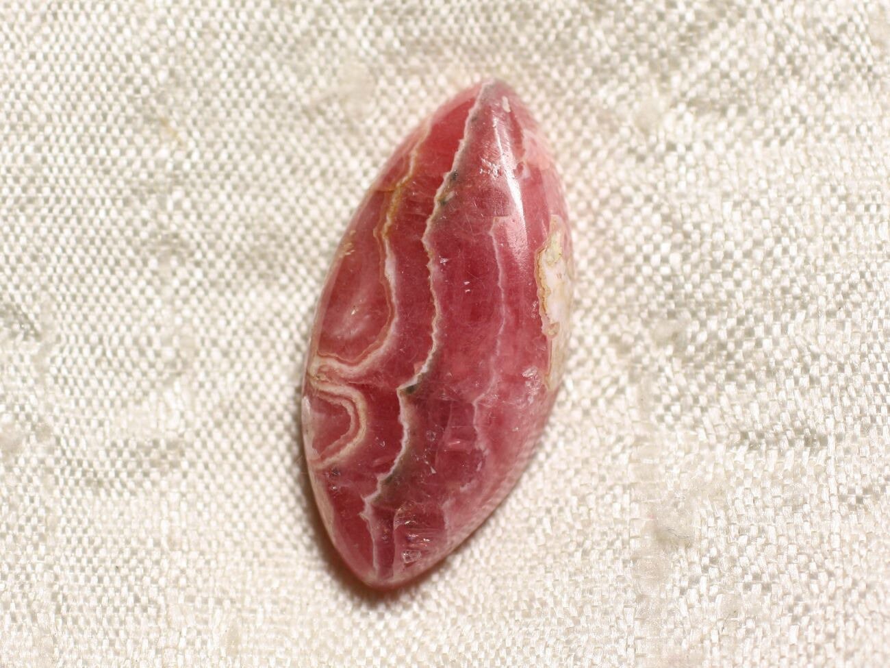 N29 - Cabochon Pierre - Rhodochrosite Marquise 29x13mm - 4558550094094 N29 - Cabochon Pierre - Rhodochrosite Marquise 29x13mm - 4558550094094