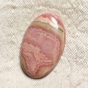 N41 - Cabochon Pierre - Rhodochrosite Ovale 29x18mm - 4558550094216 N41 - Cabochon Pierre - Rhodochrosite Ovale 29x18mm - 4558550094216