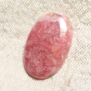 N43 - Cabochon Pierre - Rhodochrosite Ovale 26x17mm - 4558550094230 N43 - Cabochon Pierre - Rhodochrosite Ovale 26x17mm - 4558550094230