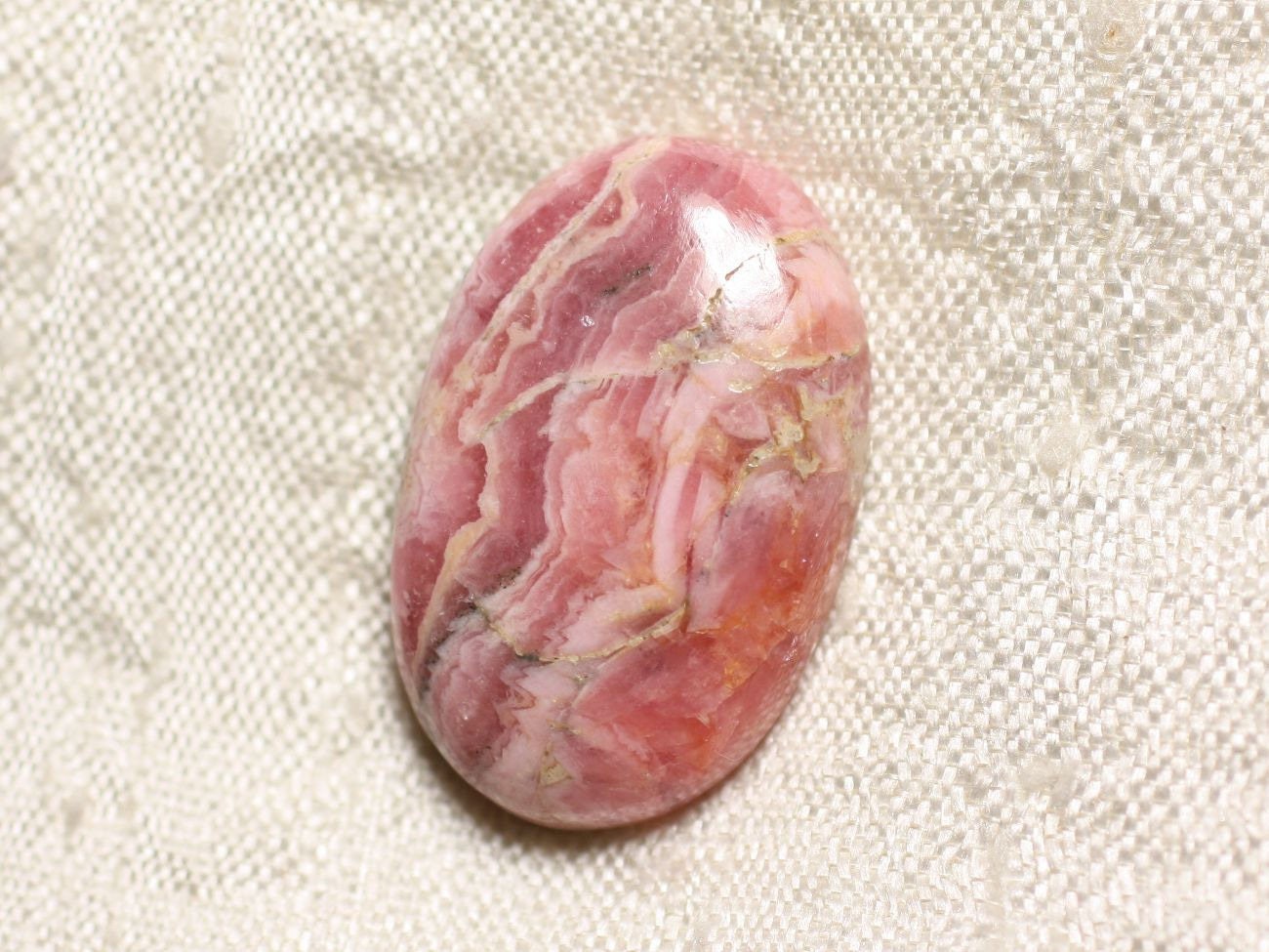 N47 - Cabochon Pierre - Rhodochrosite Ovale 27x17mm - 4558550094278