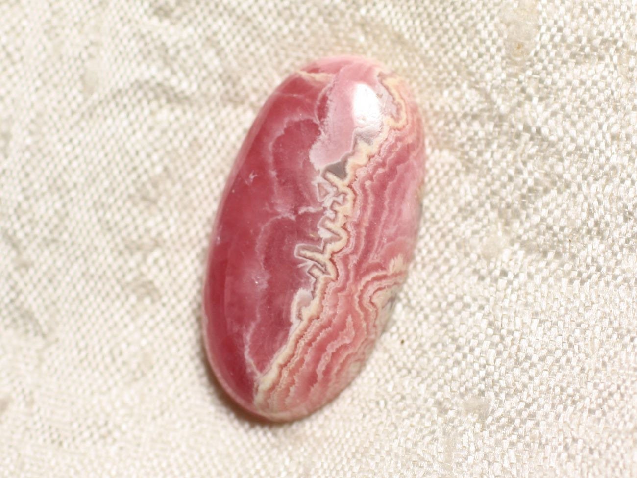 N48 - Cabochon Pierre - Rhodochrosite Ovale 30x16mm - 4558550094285