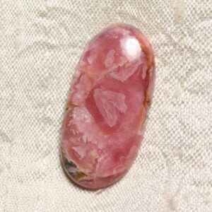 N56 - Cabochon Pierre - Rhodochrosite Ovale 35x17mm - 4558550094360 N56 - Cabochon Pierre - Rhodochrosite Ovale 35x17mm - 4558550094360