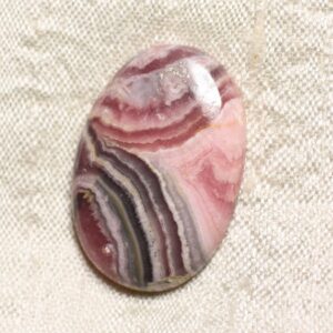 N57 - Cabochon Pierre - Rhodochrosite Ovale 31x21mm - 4558550094377 N57 - Cabochon Pierre - Rhodochrosite Ovale 31x21mm - 4558550094377