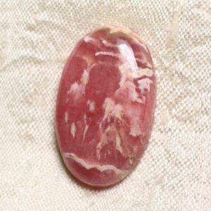 N58 - Cabochon Pierre - Rhodochrosite Ovale 32x19mm - 4558550094384 N58 - Cabochon Pierre - Rhodochrosite Ovale 32x19mm - 4558550094384