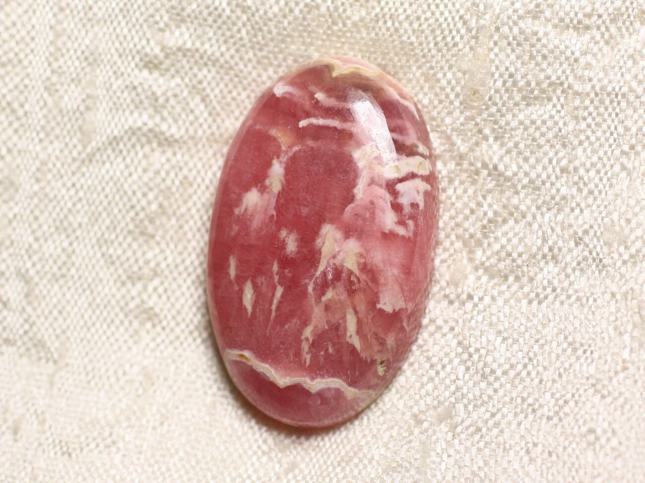 N58 - Cabochon Pierre - Rhodochrosite Ovale 32x19mm - 4558550094384