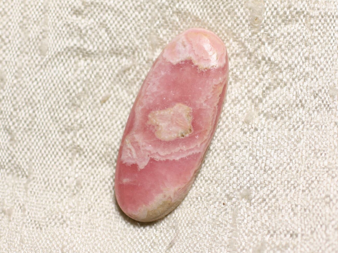 N63 - Cabochon Pierre - Rhodochrosite Ovale 32x14mm - 4558550094438