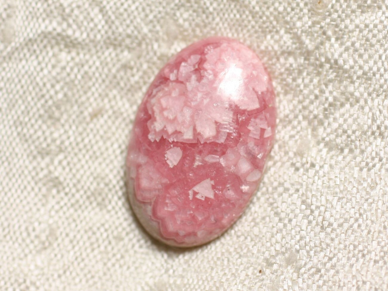 N64 - Cabochon Pierre - Rhodochrosite Ovale 23x15mm - 4558550094445