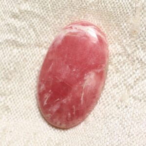 N68 - Cabochon Pierre - Rhodochrosite Ovale 26x16mm - 4558550094483 N68 - Cabochon Pierre - Rhodochrosite Ovale 26x16mm - 4558550094483