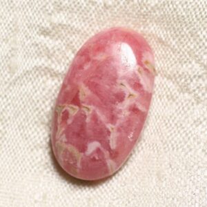 N69 - Cabochon Pierre - Rhodochrosite Ovale 26x15mm - 4558550094490 N69 - Cabochon Pierre - Rhodochrosite Ovale 26x15mm - 4558550094490
