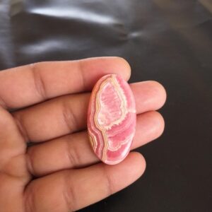 Oval Rhodochrosite Cabochon: 70 Carat Gemstone (74x24x6 Mm Oval Rhodochrosite Cabochon: 70 Carat Gemstone (74x24x6 Mm