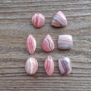 Pink Rhodochrosite Small Cabochon, Natural Gem Cabochon For Ring Pink Rhodochrosite Small Cabochon, Natural Gem Cabochon For Ring